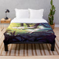 Soft and plush forest animal design blanket