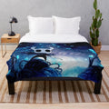Soft, plush blanket featuring Hollow Knight inspired design