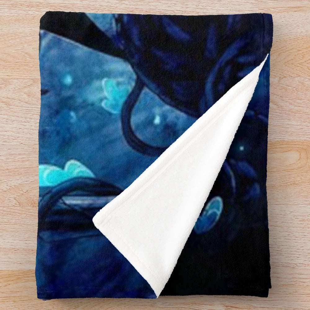 Soft, plush blanket featuring Hollow Knight inspired design