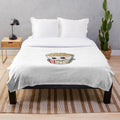 Soft and cuddly popcorn patterned plush blanket
