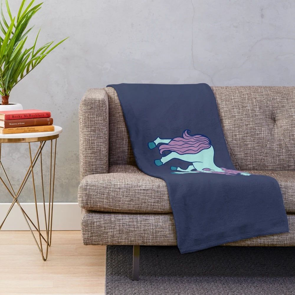 Soft and plush unicorn blanket perfect for cozy nights