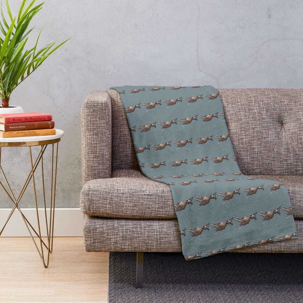 Whippet plush blanket for cozy pet naps