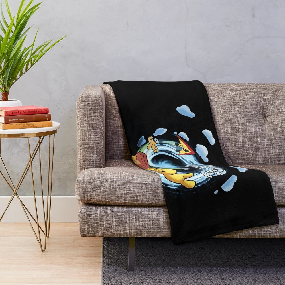 Wobbly Life branded plush blanket in a soft, cozy design