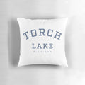 Torch Lake Michigan Landscape Pillow