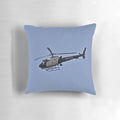 LAPD Helicopter in Flight Acrylic Pillow by AdMurphyPhotography