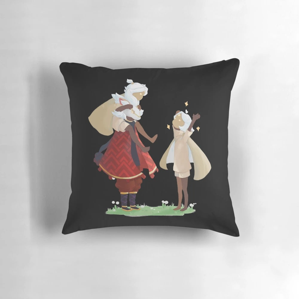 Sky Children of the Light-themed decorative pillow for gaming and home decor