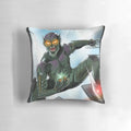 Green Goblin Gliding Pillow, a Marvel Comics-inspired pillow featuring the iconic supervillain's pumpkin glider