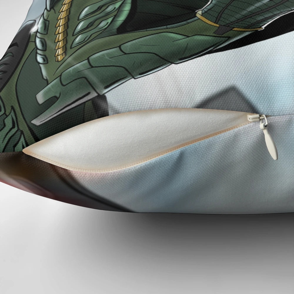 Green Goblin Gliding Pillow, a Marvel Comics-inspired pillow featuring the iconic supervillain's pumpkin glider