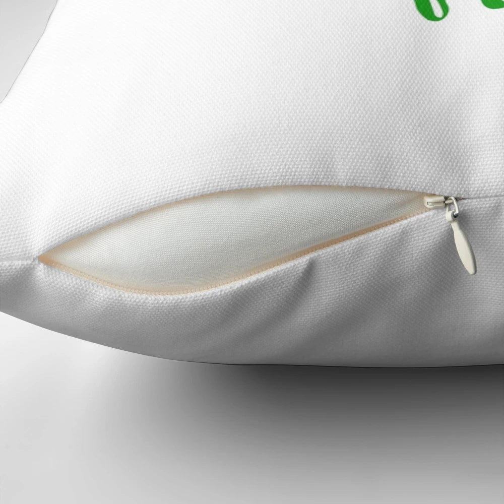 Wicked the Musical Pillow featuring characters Elphaba and Glinda