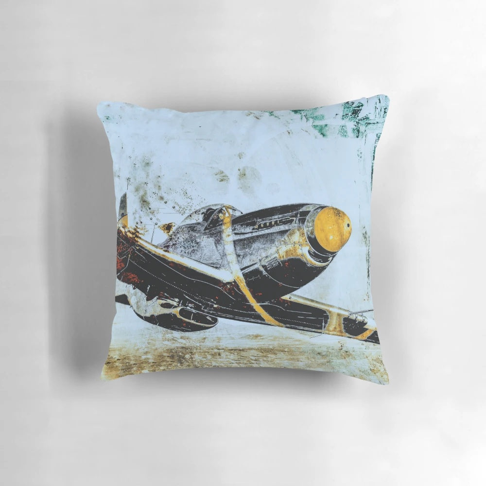 P-51 Mustang airplane pillow for aviation enthusiasts and fighter plane lovers