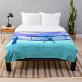 Wings of Flight Plush Blanket featuring a fantasy-inspired abstract pattern