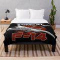 F-14 Tomcat fighter jet plush blanket