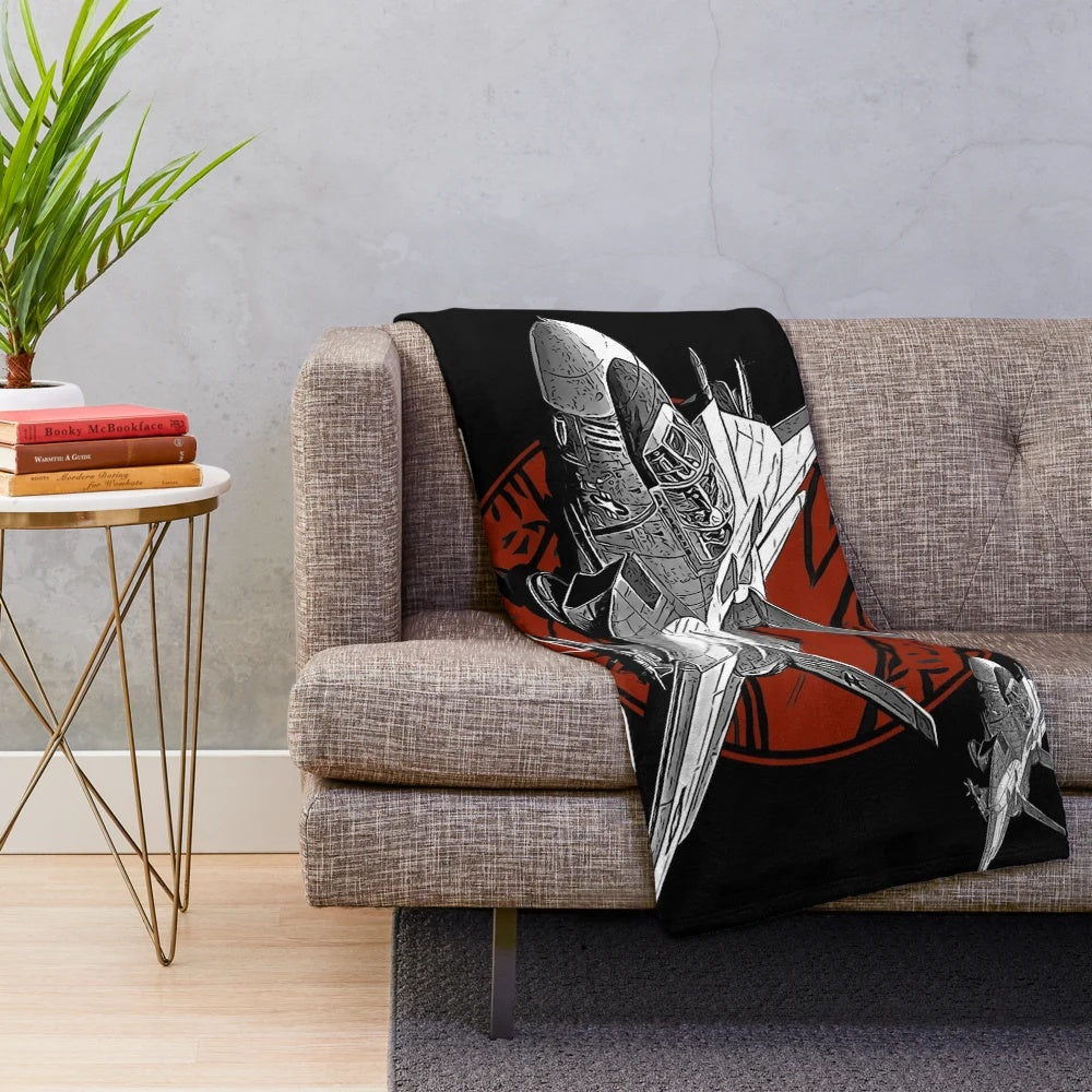 F-14 Tomcat fighter jet plush blanket