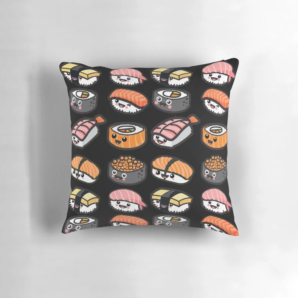 A cute and plush sushi-themed pillow for sushi enthusiasts and Japanese food lovers.