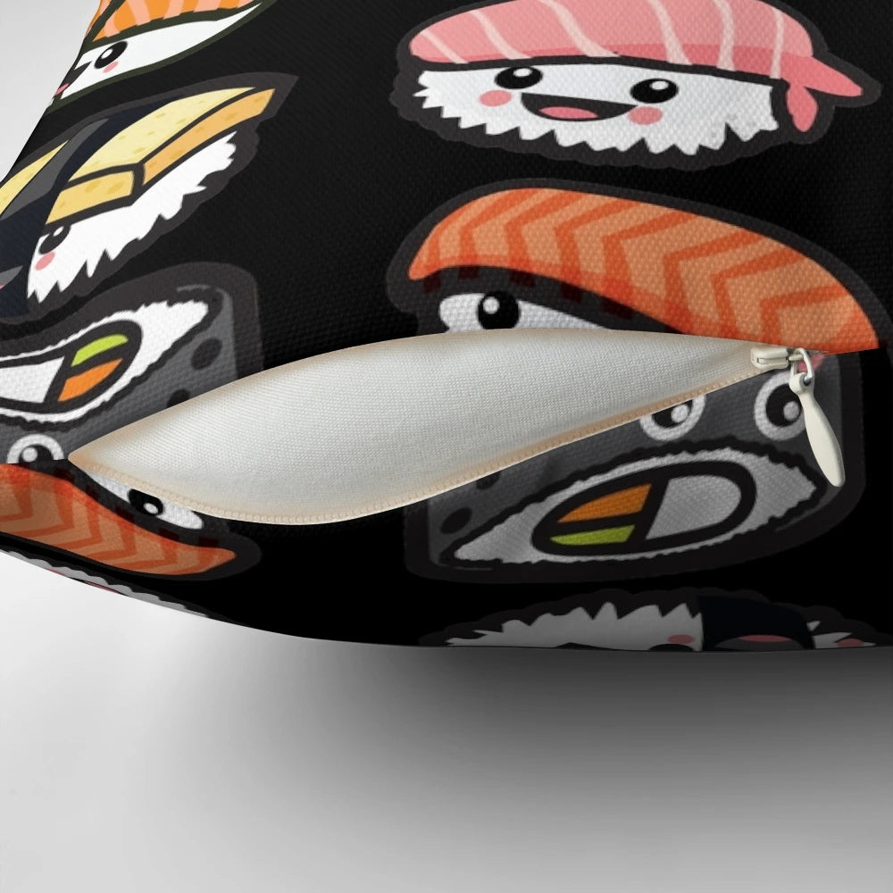 A cute and plush sushi-themed pillow for sushi enthusiasts and Japanese food lovers.
