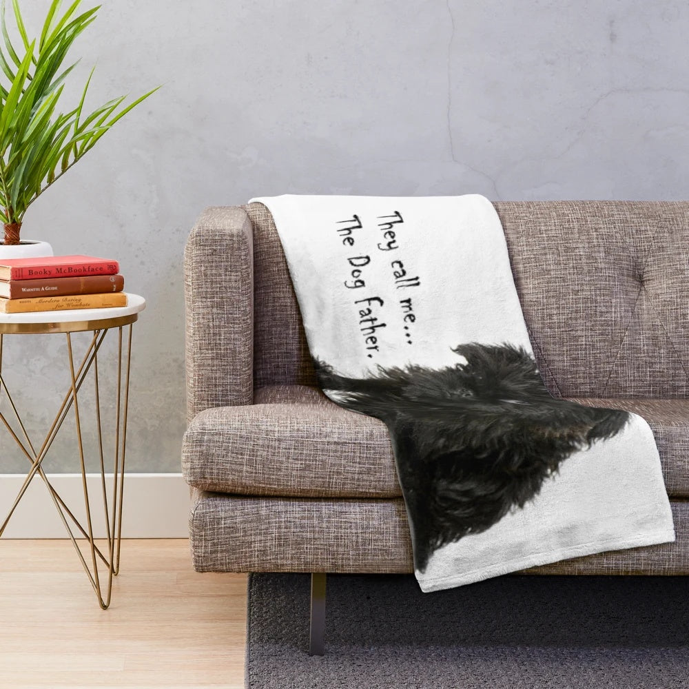 Soft and cuddly affenpinscher plush blanket