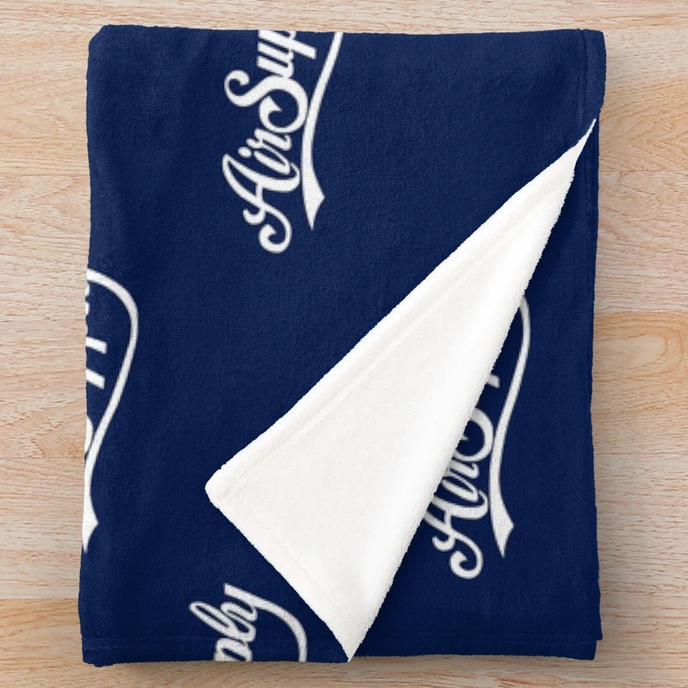 Air Supply Inspired Plush Blanket with Band Logo