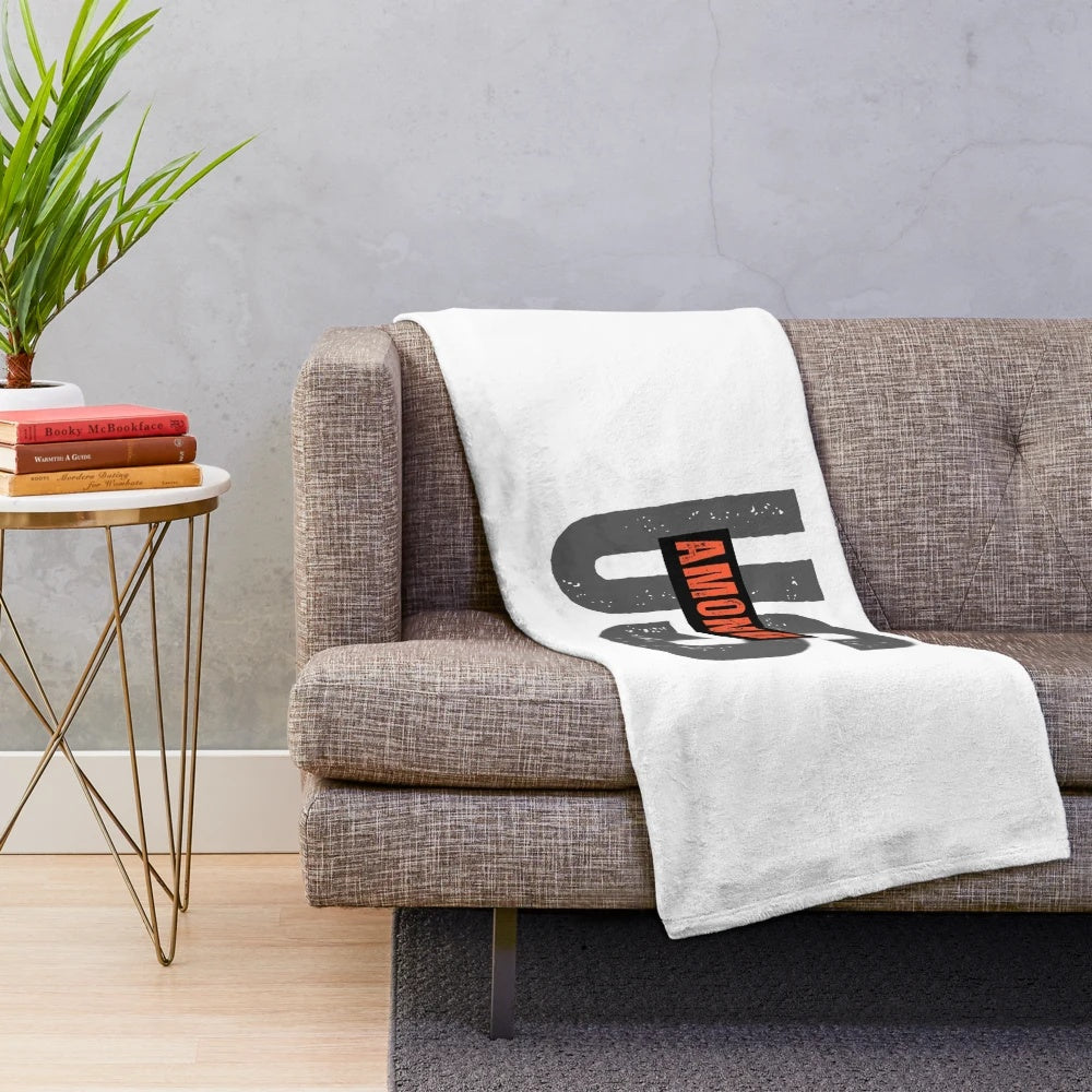 Among Us inspired minimalist plush blanket