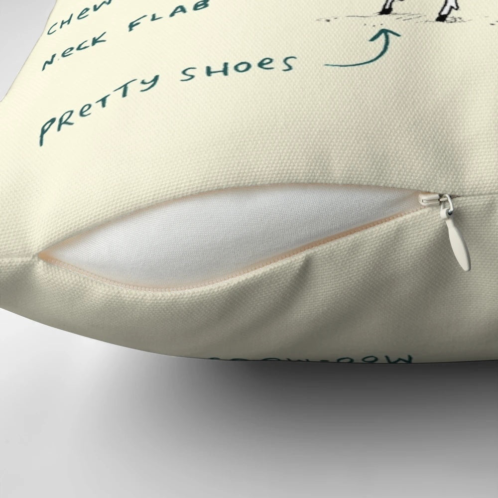 A soft and cuddly cow-shaped pillow with detailed anatomy features.