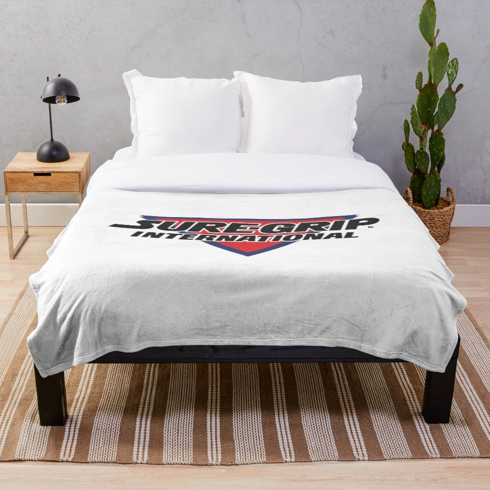 Roller skating inspired plush blanket with suregrip logo