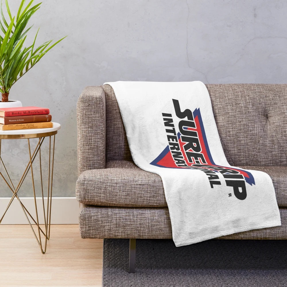 Roller skating inspired plush blanket with suregrip logo
