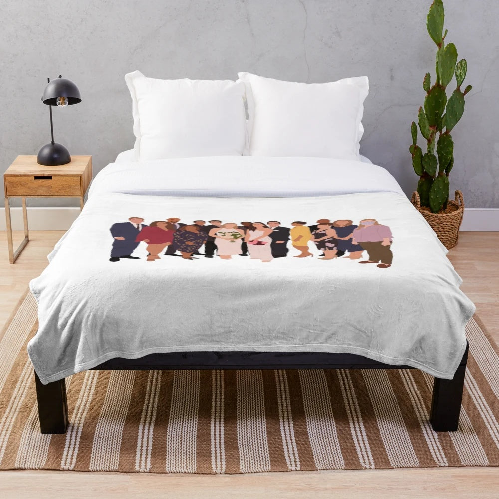 Soft and plush 4x16 blanket featuring characters from the TV shows Station 19 and Greys Anatomy