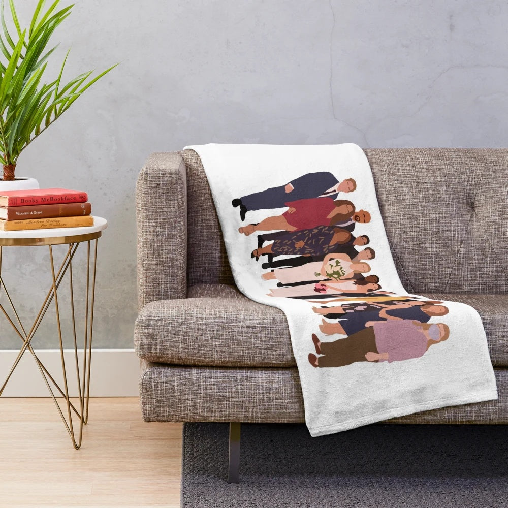 Soft and plush 4x16 blanket featuring characters from the TV shows Station 19 and Greys Anatomy