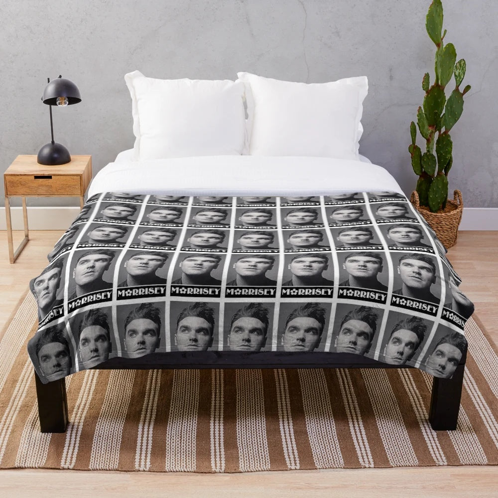 Morrisey of The Smiths 80s indie rock band plush blanket