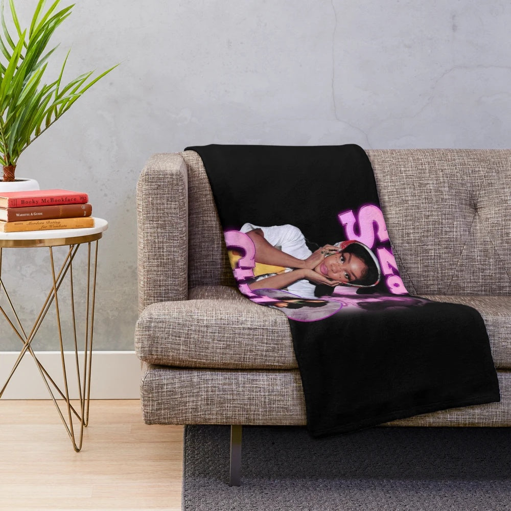 Sza 90s rap plush blanket