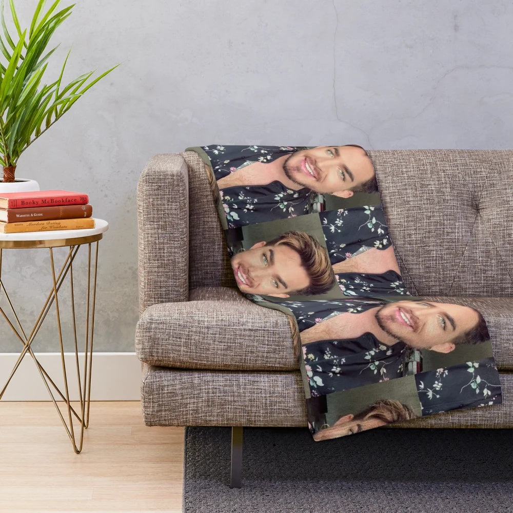 Adam Lambert Plush Blanket for Music Lovers