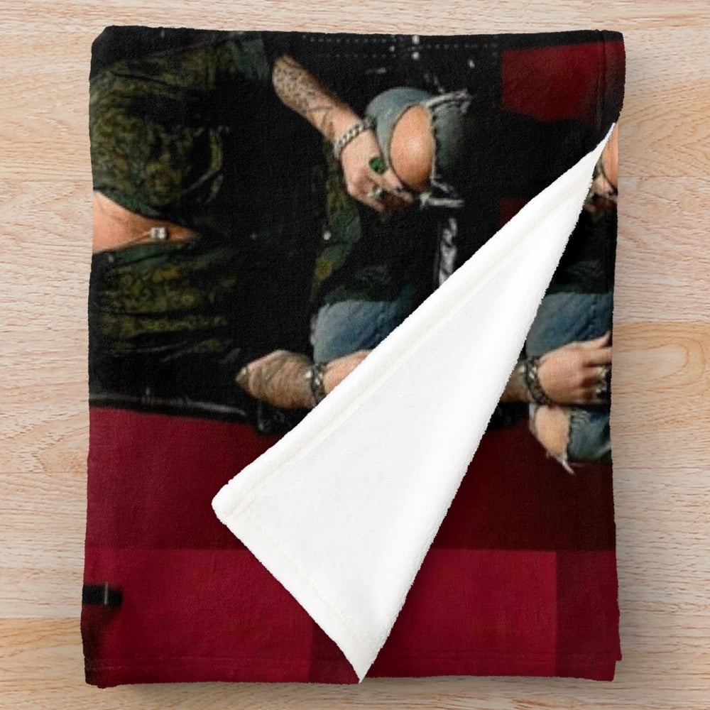 Soft and plush blanket inspired by the music artist Adam Lambert