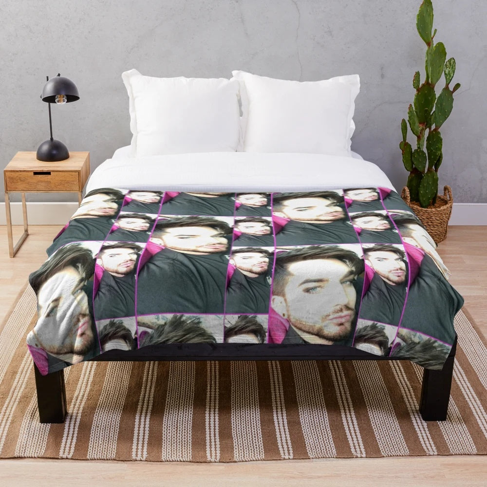 Adam Lambert Inspired Plush Blanket