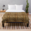 Soft and Cozy African Texture Plush Blanket with Intricate Patterns
