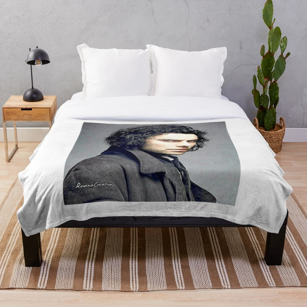 Aidan Turner inspired plush blanket