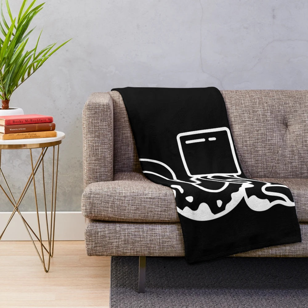 Soft and plush alternative blanket with a fantasy tentacle design