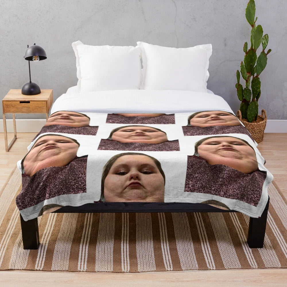 Soft and plush blanket with Amberlynn Reid design