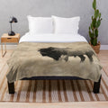 American Buffalo - Plains Bison Plush Blanket