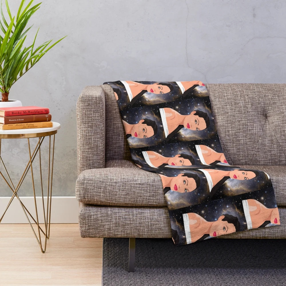 Angelina Jolie inspired plush blanket