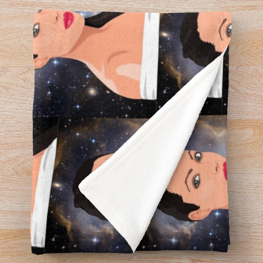 Angelina Jolie inspired plush blanket