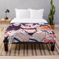 Soft and plush anime girl blanket for home and bedroom decor