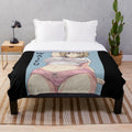Soft and plush anime girl themed blanket
