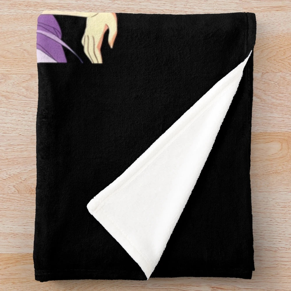 Anime-inspired plush blanket featuring Rossweisse from High School DxD