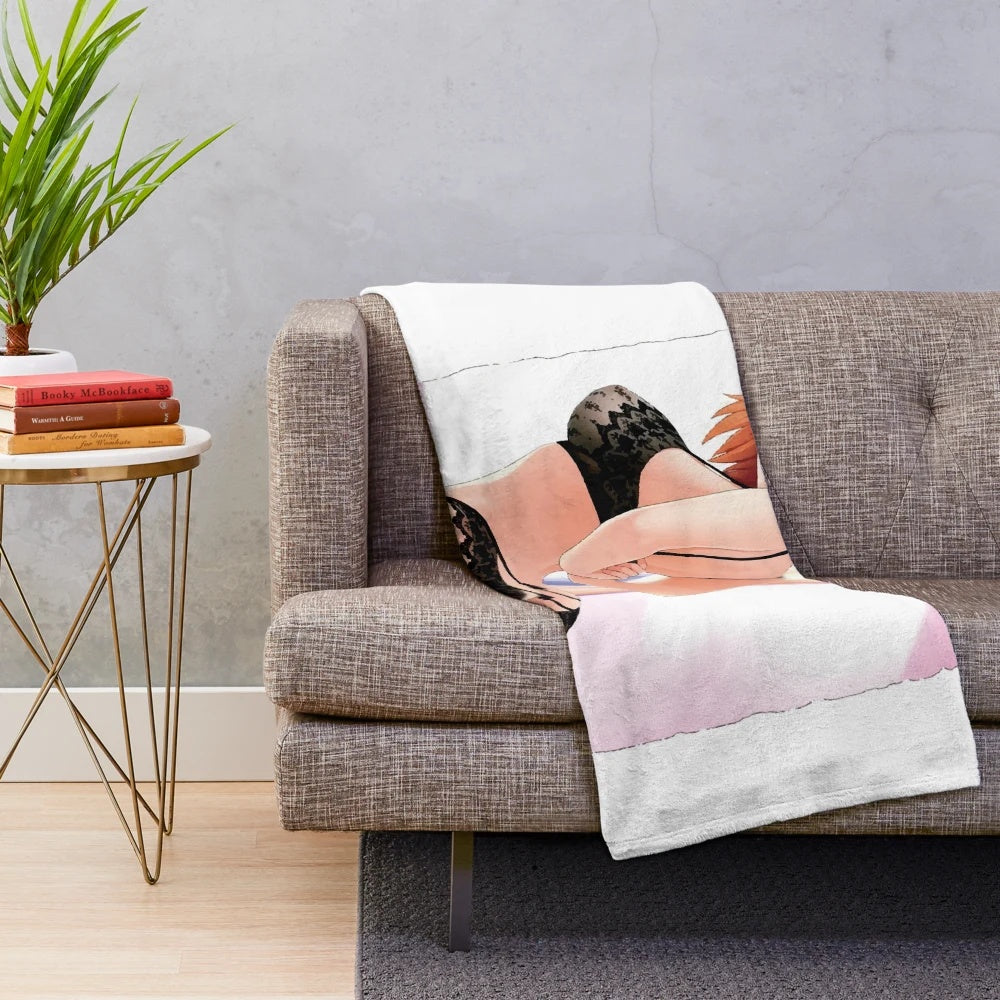 Soft and cuddly anime-inspired plush blanket