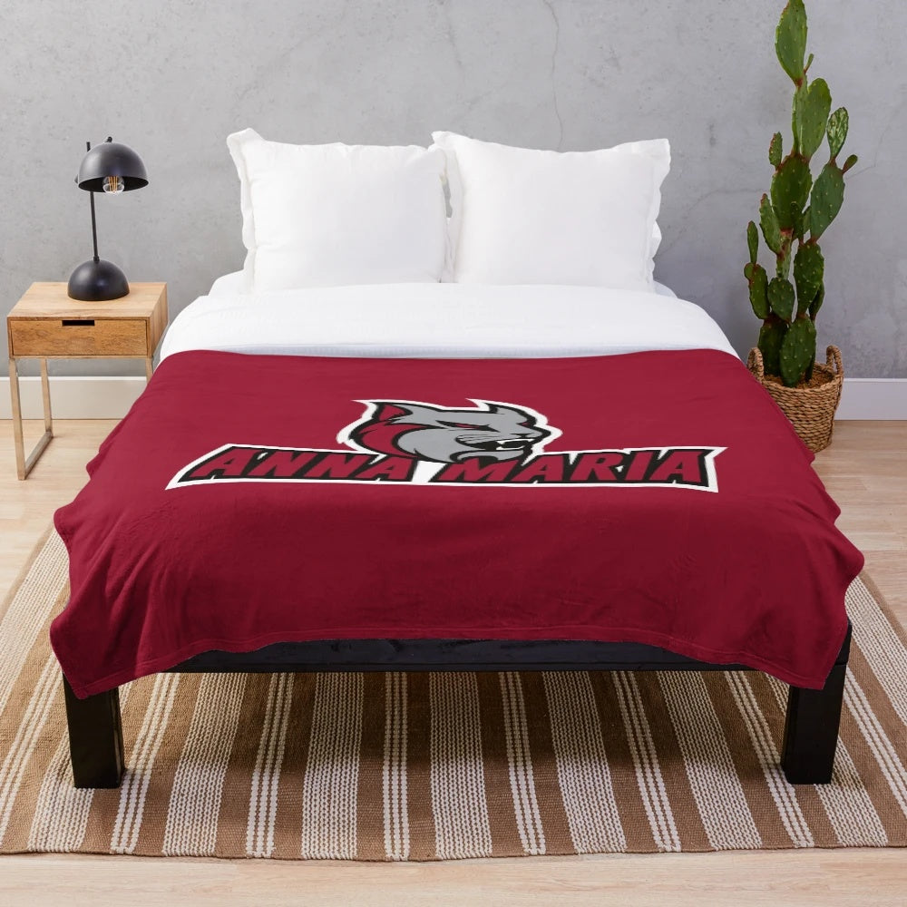 Anna Maria Amcats plush blanket, soft and cozy college fan gear