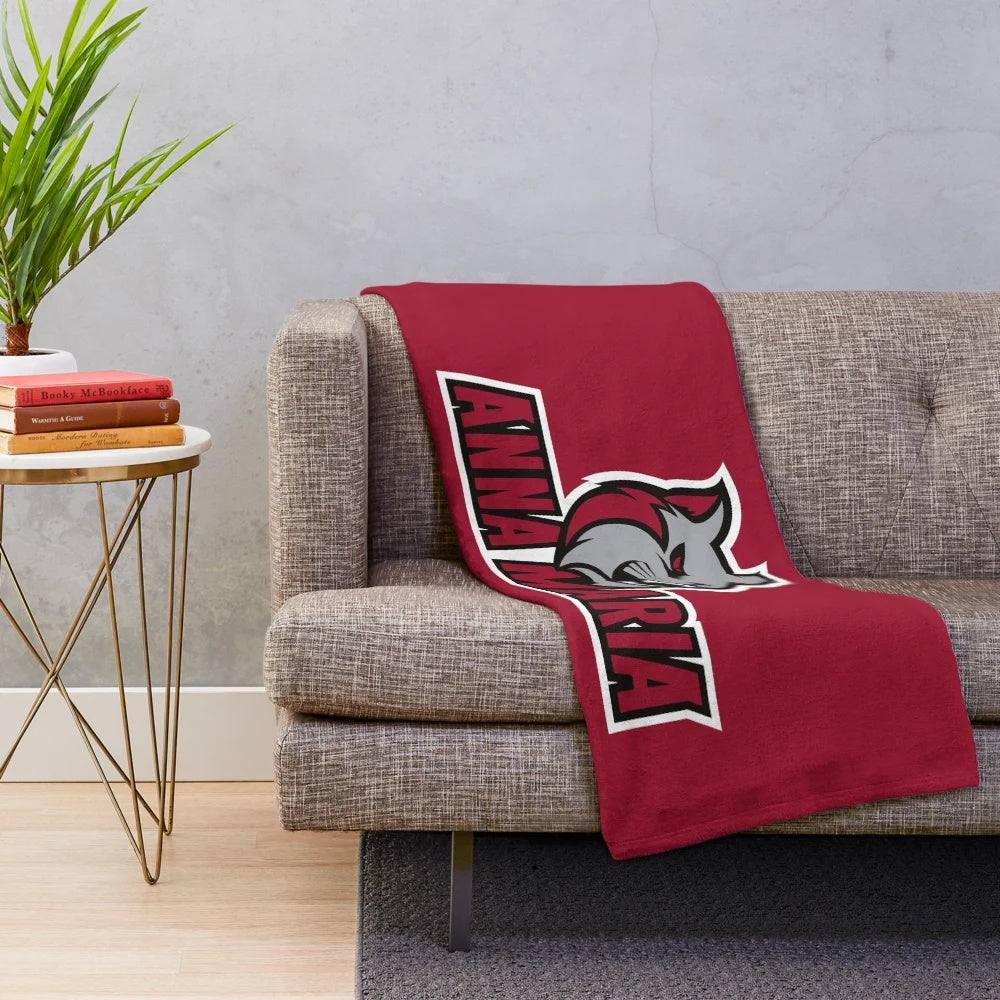 Anna Maria Amcats plush blanket, soft and cozy college fan gear