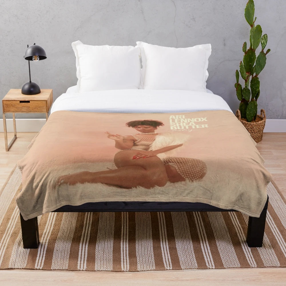 Ari Lennox Shea Butter Baby Plush Blanket