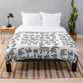 BackaeTheHouse plush blanket in white