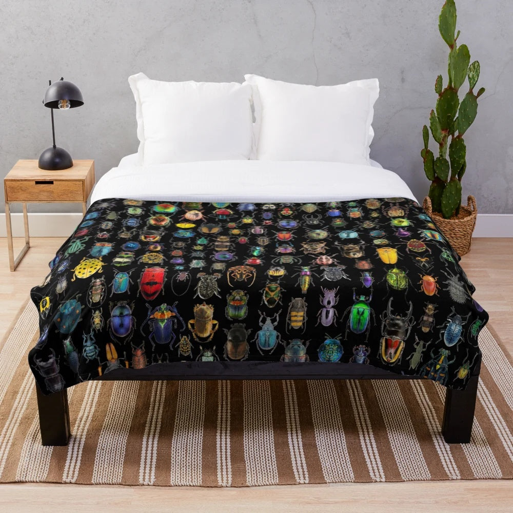 Soft and Cozy Beetle Plush Blanket