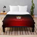 Soft and Cozy Benfica Plush Blanket with Portuguese Football Team Logo