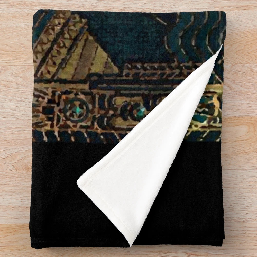 Bioshock Rapture-themed plush blanket featuring the iconic underwater city